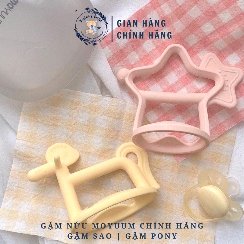 [Sẵn] Gặm nướu Moyuum Silicon Hàn Quốc (Gặm Sao/ Gặm Pony/ Gặm Chim) chính hãng cho bé từ 3 tháng