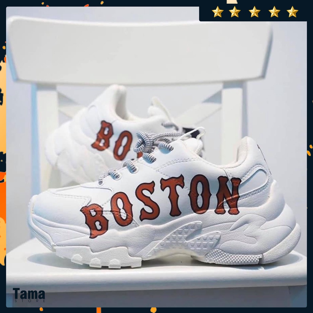 Giày Thể Thao Nữ Boston - Giày thể thao trắng độn đế cao cổ tăng chiều cao 5 cm, Sneaker trẻ trung, năng động