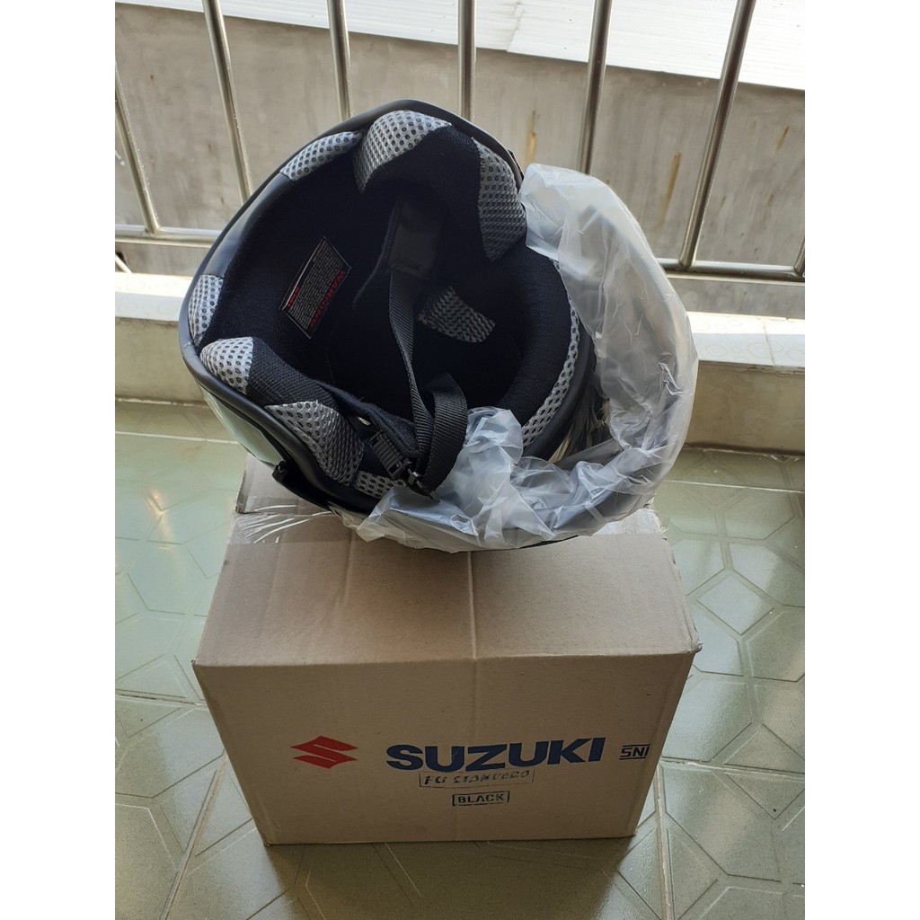 Mũ bảo hiểm 3/4 Suzuki nhập khẩu theo xe satria từ Indonesia