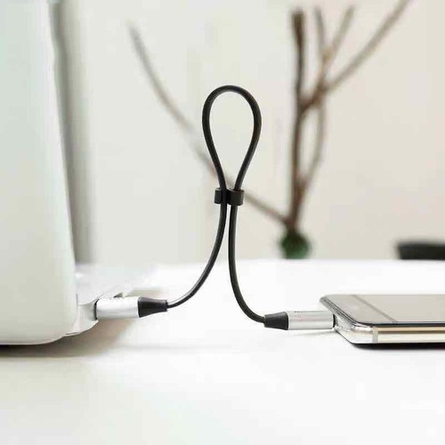 Cáp sạc BASEUS sạc nhanh và truyền dữ liệu tốc độ cao Nimble 2in1 chân Lightning &amp; Micro USB dài 23cm,sạc siêu nhanh