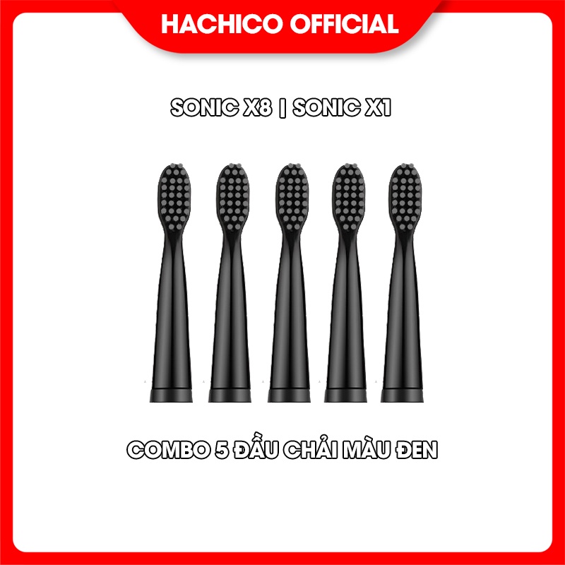 COMBO 5 đầu bàn chải điện Sonic X8 đánh răng tự động