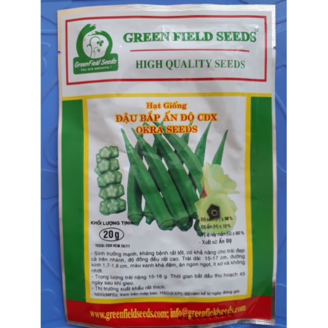 Hạt giống đậu bắp Ấn độ CĐX gói 20g