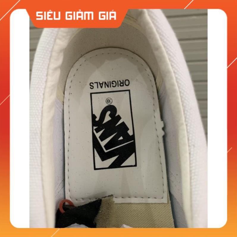 [1:1 -Box Xanh] Giày Vans Lười Slip On Caro Đen Trắng Nam Nữ