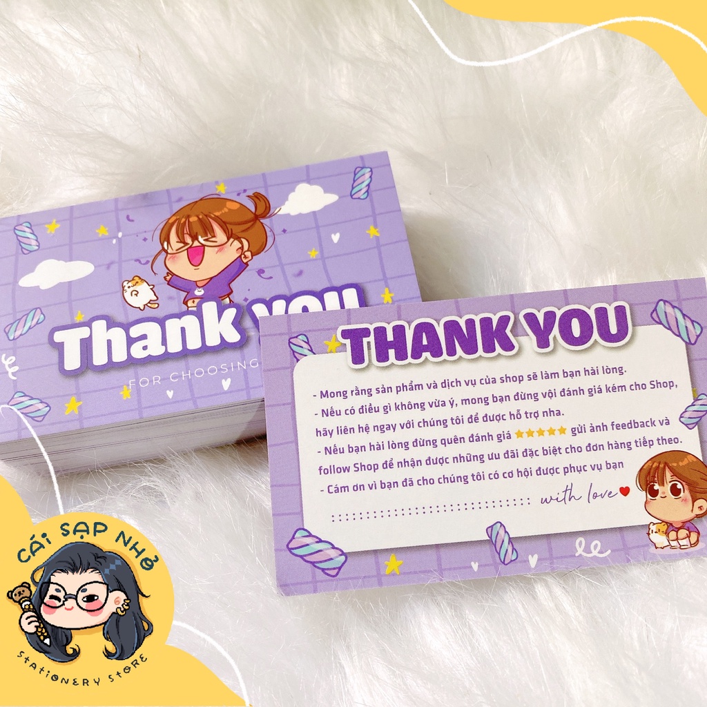 Thẻ cảm ơn, card thank you, thiệp cám ơn khách hàng, thiệp cám ơn
