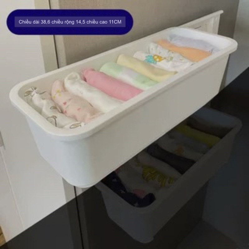 Ngăn nhựa kéo đựng quần áo cho bé gắn tủ, tủ nhựa đa năng tiện dụng