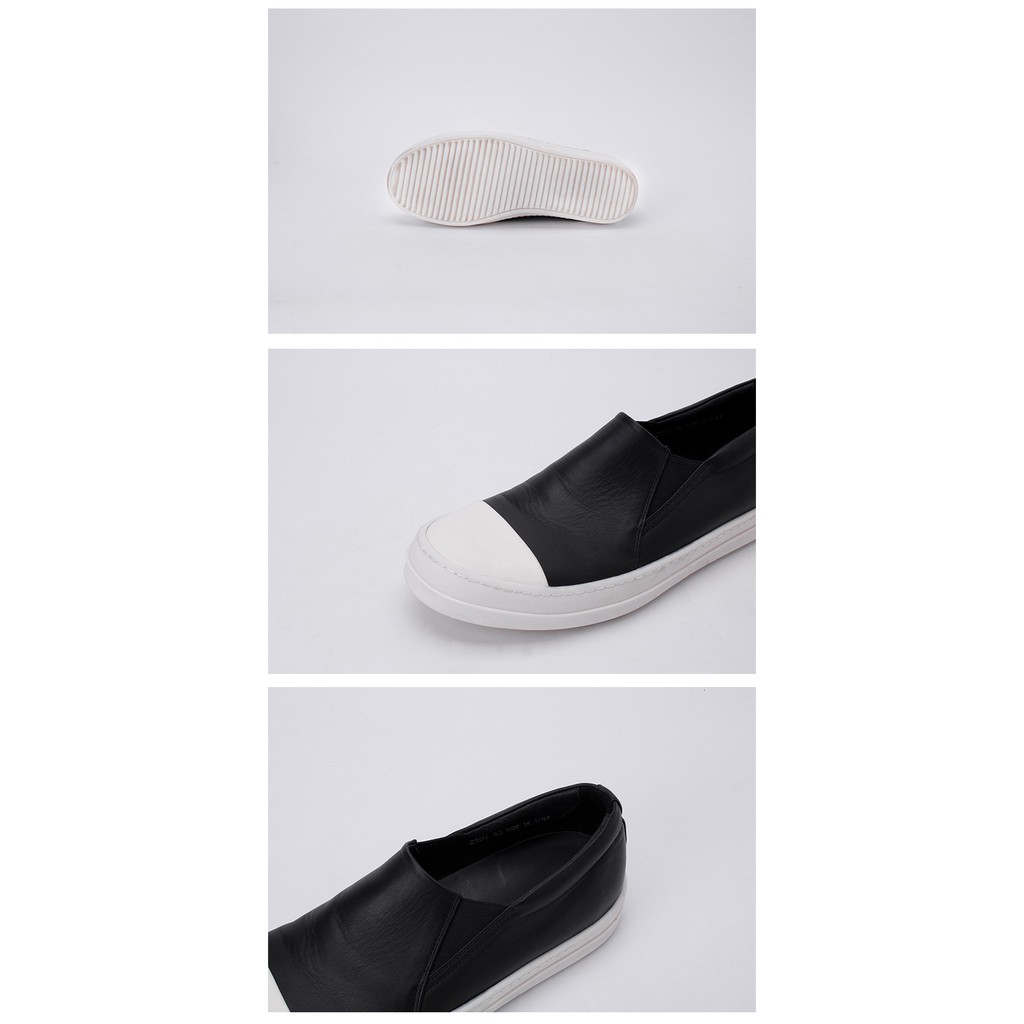 Giày Rick Owens leather slip-on sneakers