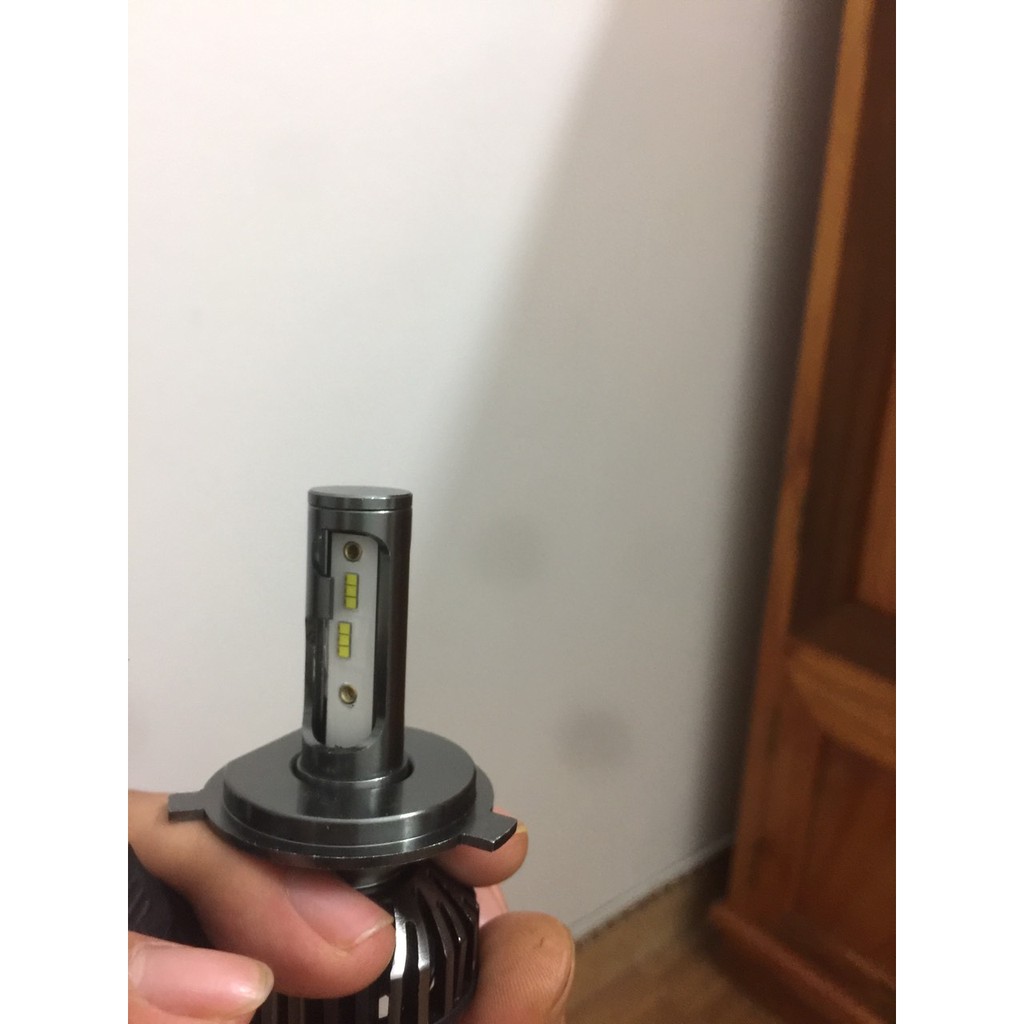 1 Bóng pha led oto xe máy F2 50w , F8 60w , F16 72w siêu sáng chân H1 H4 H11