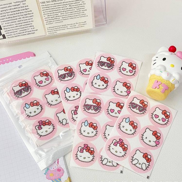 Set 24 Miếng Dán Chống Muỗi Hình Hello Kitty Dễ Thương