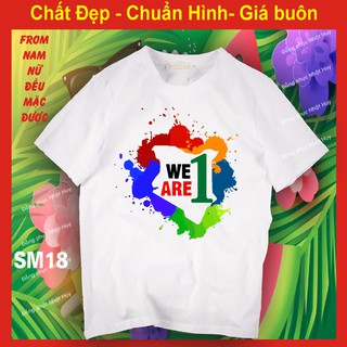 áo đi biển SM18 đủ size ,we are one , hello summer thun,phông,đồng phục, nhóm, du lịch