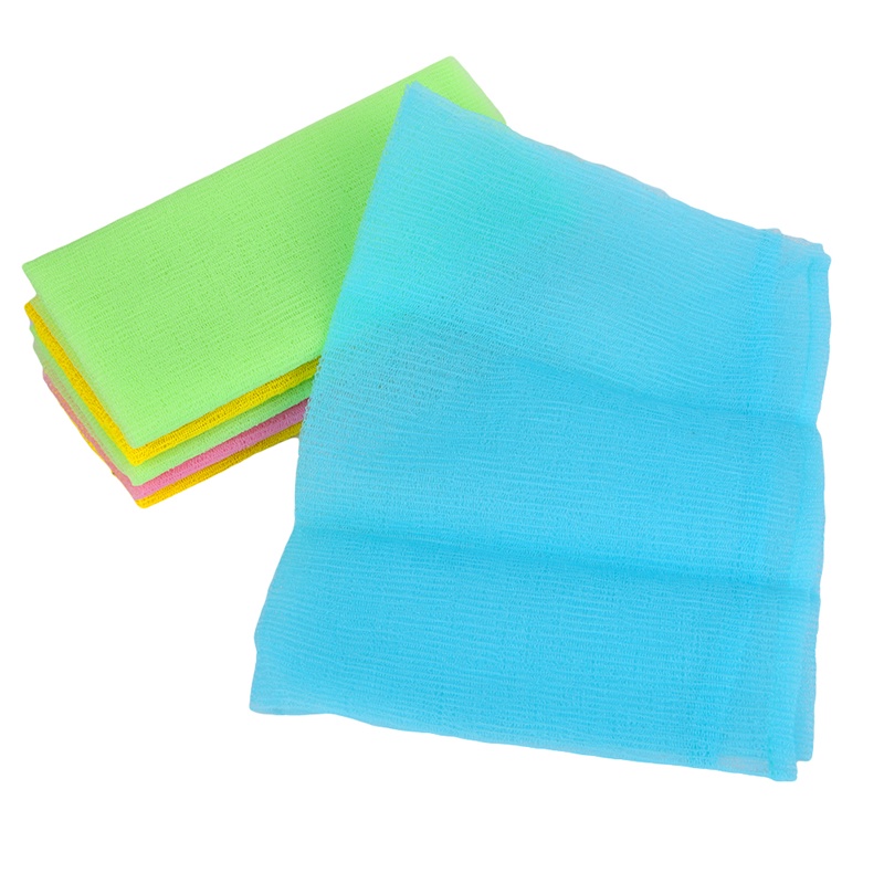 Khăn tắm nylon tẩy tế bào chết làm sạch sâu cho da