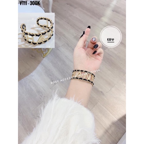 Lắc tay chane l hót gril , vòng tay chane l hot trend