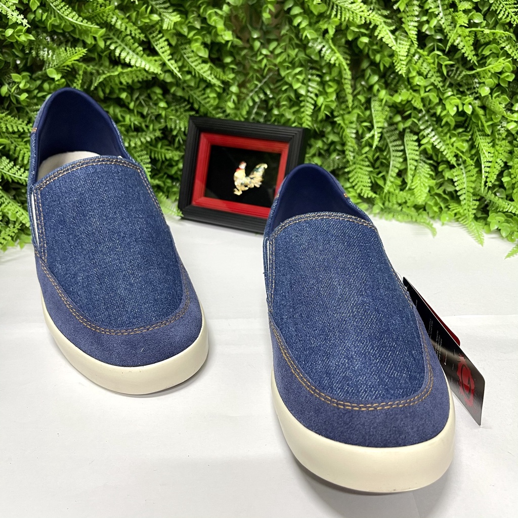 GIÀY LƯỜI NAM VẢI JEAN - BATA NAM CAO CẤP CHÍNH HÃNG THÁI LAN GAMBOL GB82106 | BigBuy360 - bigbuy360.vn