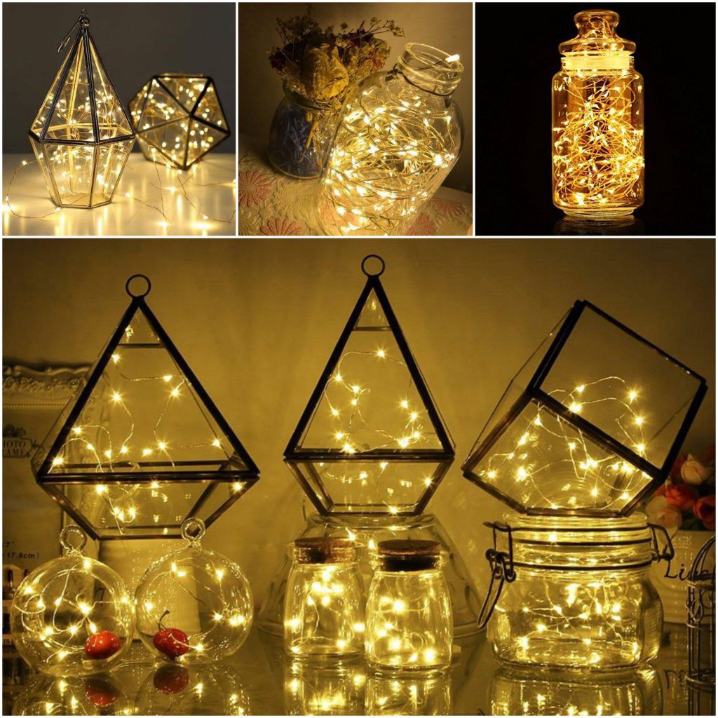 [Mã LIFEHLDEC giảm 10% đơn 99k] Đèn trang trí fairy light 2m dùng pin cúc (tặng kèm)