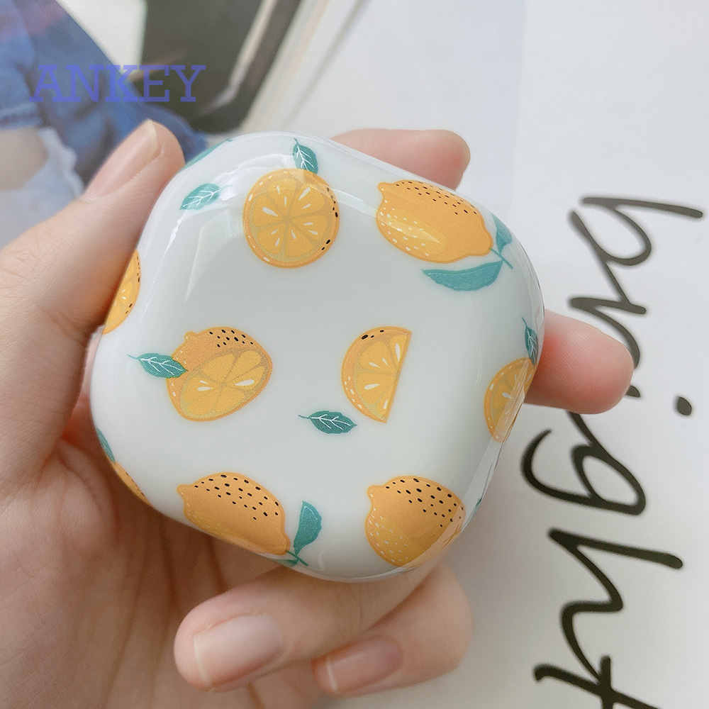 Samsung Galaxy Buds Live / Buds Pro Case PC Cover for Samsung Galaxy Buds Live Case Hard Transparent Case 2020 Headphone Box Cute New Avocado Earphone Cover Batterfly Flower shell