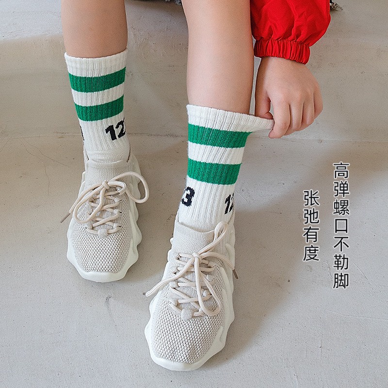 Set 4 đôi tất 123 nữ cao cổ phong cách Hàn Quốc