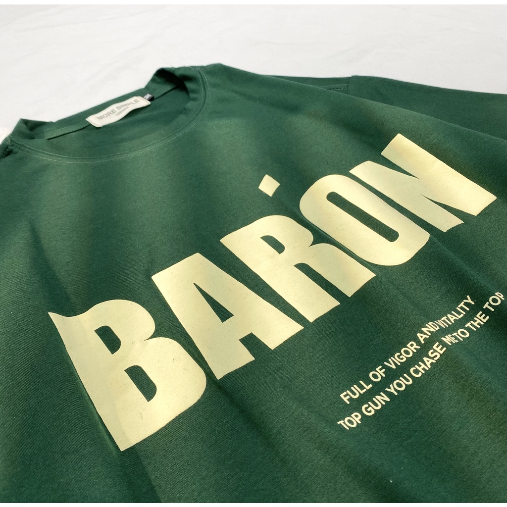 Áo Thun Tay Lỡ BARON Unisex Vải Tici Form Rộng - Tuni Store