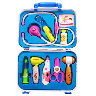 Đồ chơi dụng cụ làm bác sĩ có đèn (kèm pin)