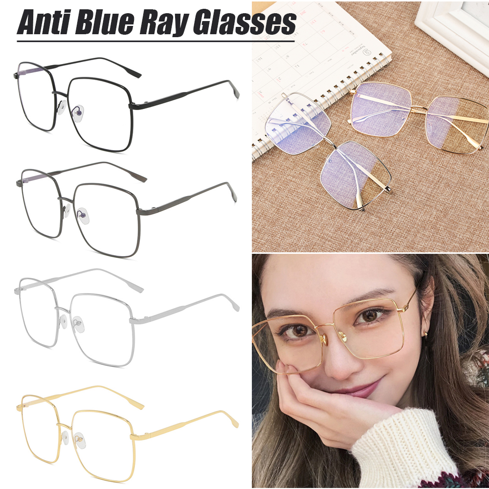 Mắt kính gọng kim loại nhẹ chống ánh sáng xanh lam cho mắt Mihan1