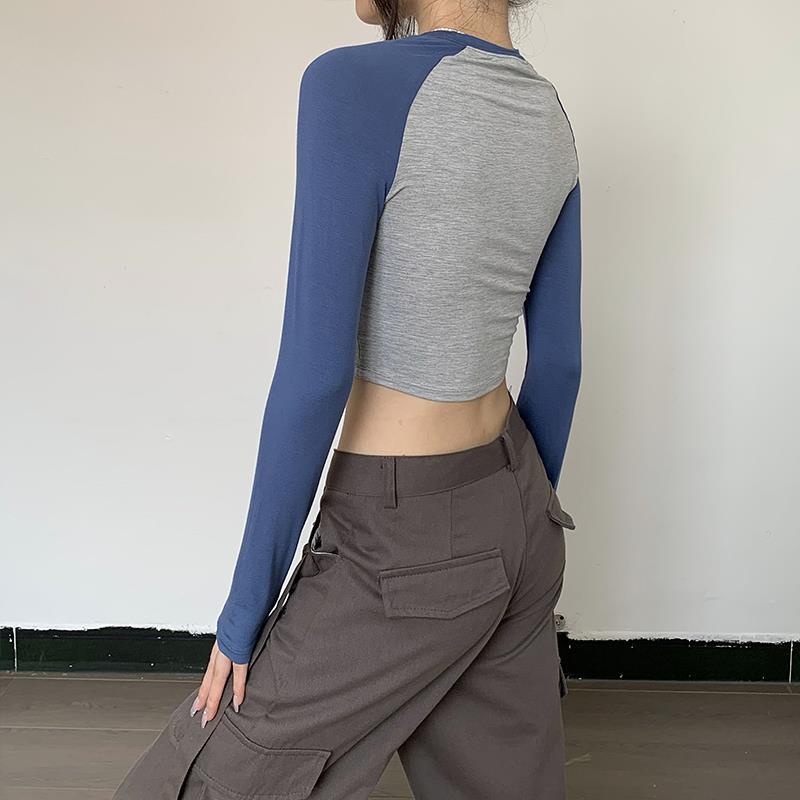 Áo Thun Tay Dài Cổ Tròn In Chữ Thời Trang Cho Nữ