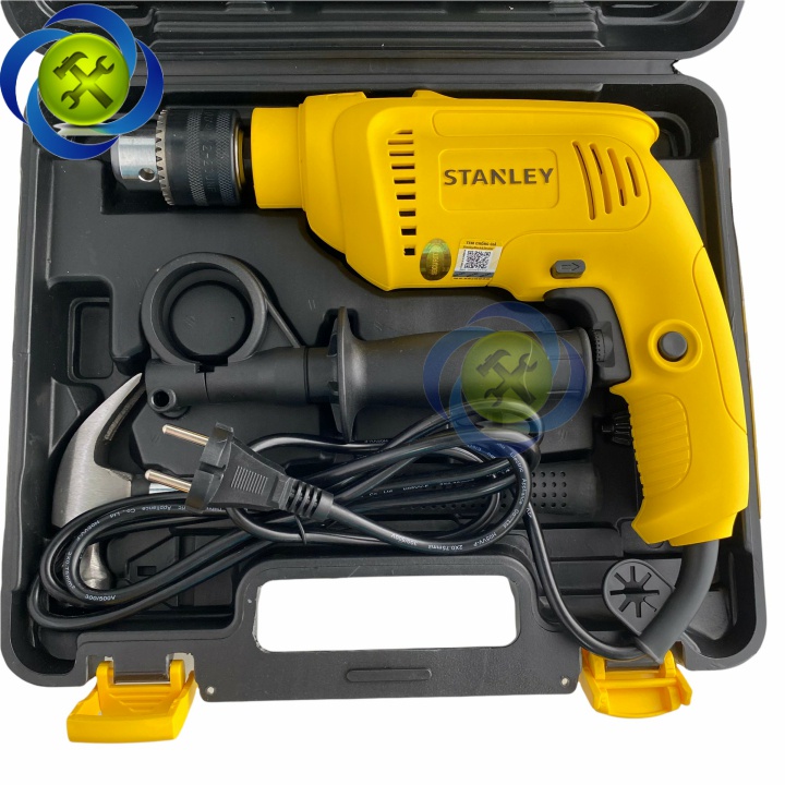 Máy khoan STANLEY SDH600KV-B1 công suất 600W hộp nhựa - 11 chi tiết