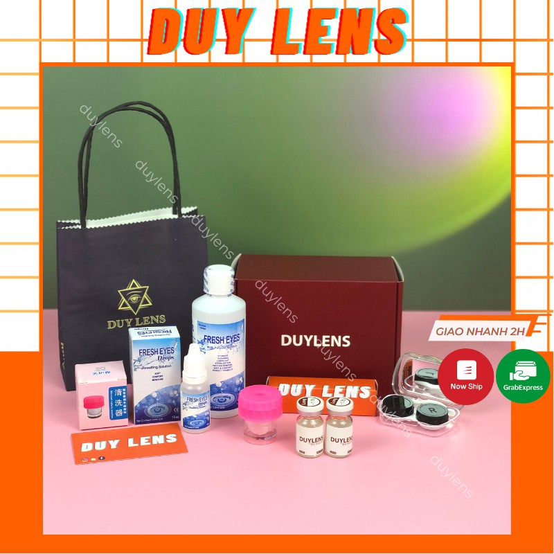 Combo lens mắt Hàn Quốc - Set trọn bộ kính áp tròng DUYLENS