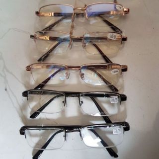 Kính lão , kinh viễn đọc sách gọng viền vàng cao cấp từ 1, đến 4, độ