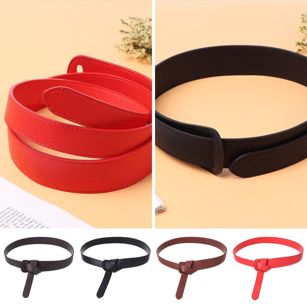 Thắt Lưng Da Không Đục Lỗ Thiết Kế Sang Trọng Cho Nữ