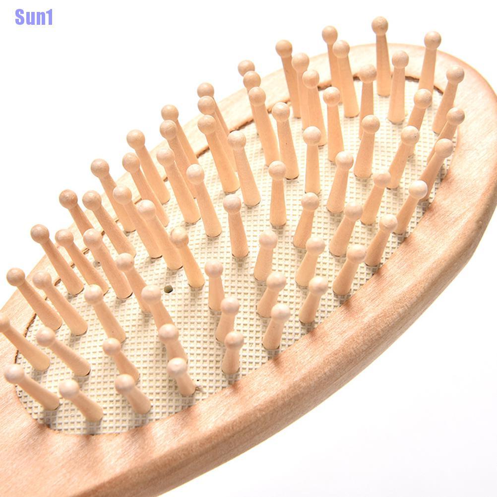 (Hàng Mới Về) Lược Gỗ Mát Xa Da Đầu Giảm Hiệu Quả 1 Cái