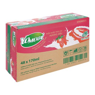 Thùng 48 hộp sữa chua Yomost hương dâu 170ml