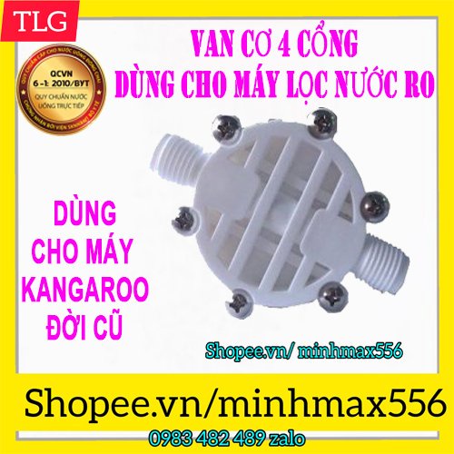 [UY TIN SỐ 1] Van Cơ máy lọc nước RO | Van 4 cổng | Dùng cho tất cả các máy lọc nước