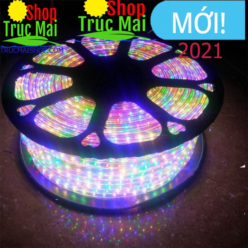 Cuộn dây đèn nháy led nhiều màu và đơn màu 100 mét khuyến mại 1 nguồn