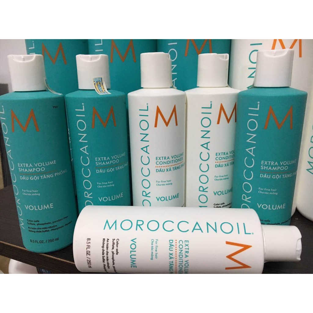 Chính hãng  Dầu gội xả tăng phồng Moroccanoil Extra Volume 250mlx2