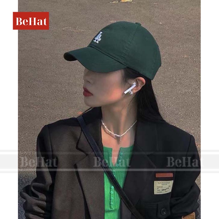 Nón Mũ Lưỡi Trai LA NY MLB Xanh Lá Cây Rookie Ball LA Dodgers D.Green 32CP77111-07G Xịn, Mũ Nón Kết LA Xanh Rêu