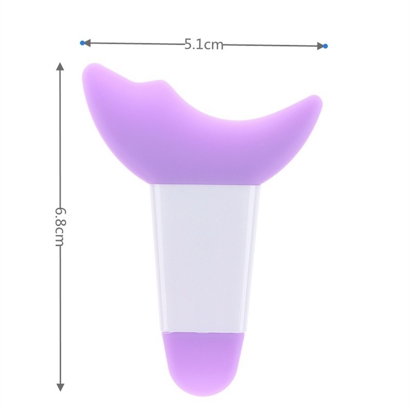 Cọ Trang Điểm Mắt/Lông Mi 3 Trong 1 Tay Dài Bằng Silicone Đa Năng