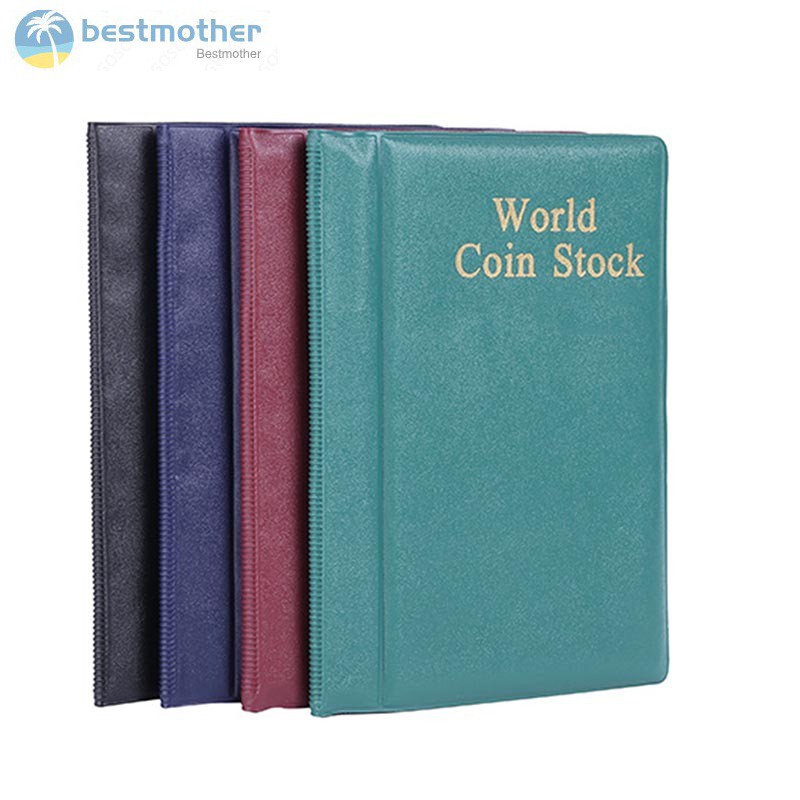 ✿BM✦ Coin Collection Book 120 Pockets Opening Stock Money Penny Storage Bag Coins Collect Album Hold