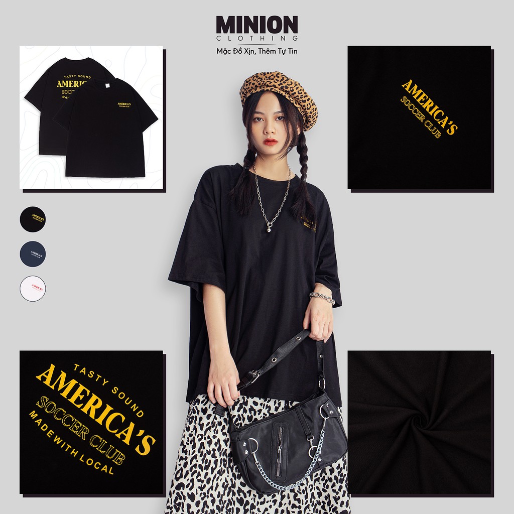 Áo thun tay lỡ MINION CLOTHING phông Unisex nam nữ tee oversize form rộng pull Ulzzang Streetwear Hàn Quốc vải mềm A3008