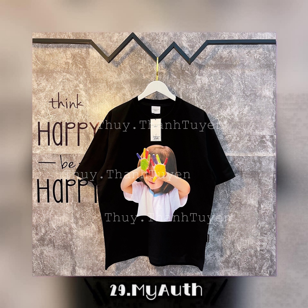 Áo thun ADLV  BABY COLOR HAND BLACK
