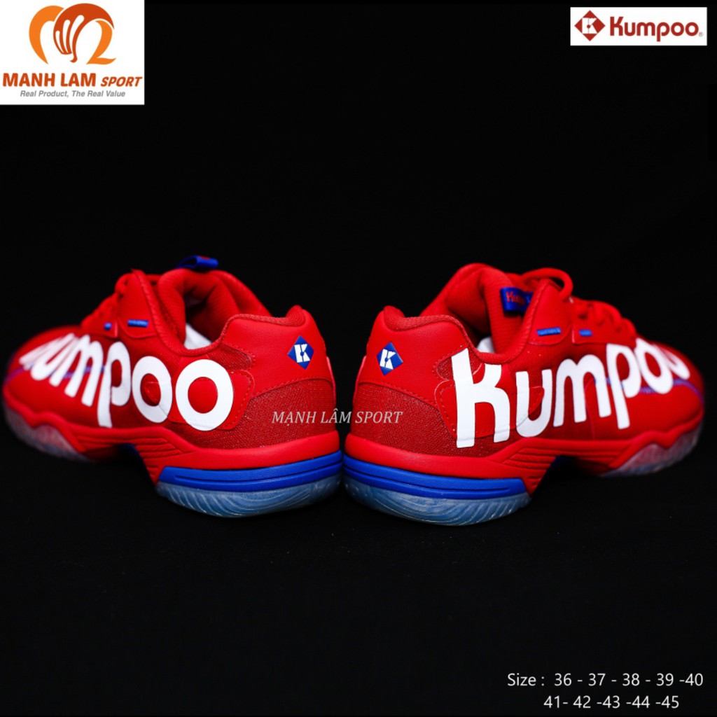 Giày cầu lông Kumpoo A72 đỏ êm chân, bền, bảo hành 2 tháng, 1 đổi 1 trong vòng 15 ngày