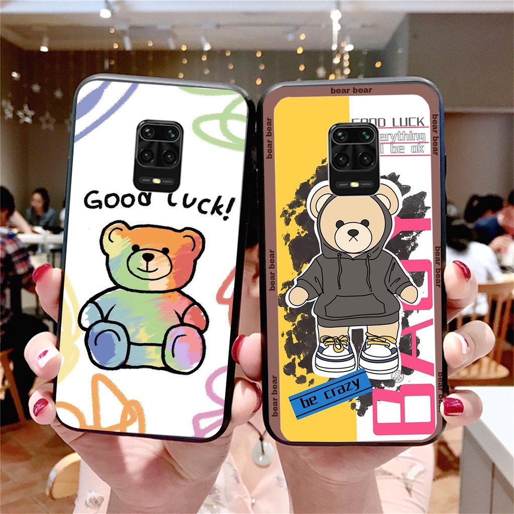 Ốp lưng Xiaomi Redmi Note 9 / Redmi Note 9s / Note 9 Pro in hình cute, chú gấu tinh nghịch siêu chất siêu rẻ