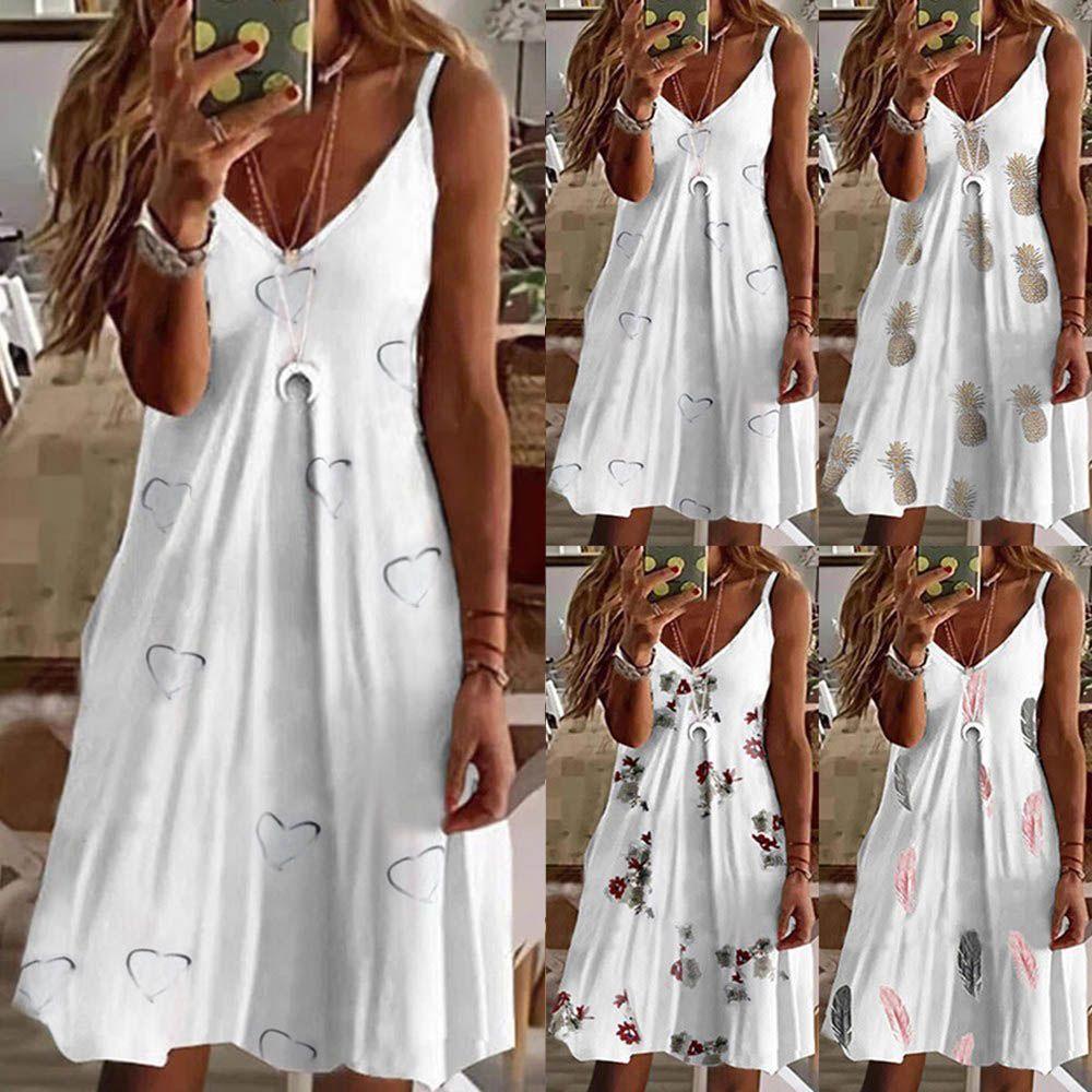 Đầm Hai Dây Plus Size S-5XL Phong Cách Boho