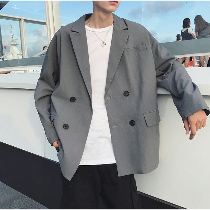 Áo Khoác Blazer Phong Cách Hàn Quốc Lịch Lãm Cho Nam Size M-2xl