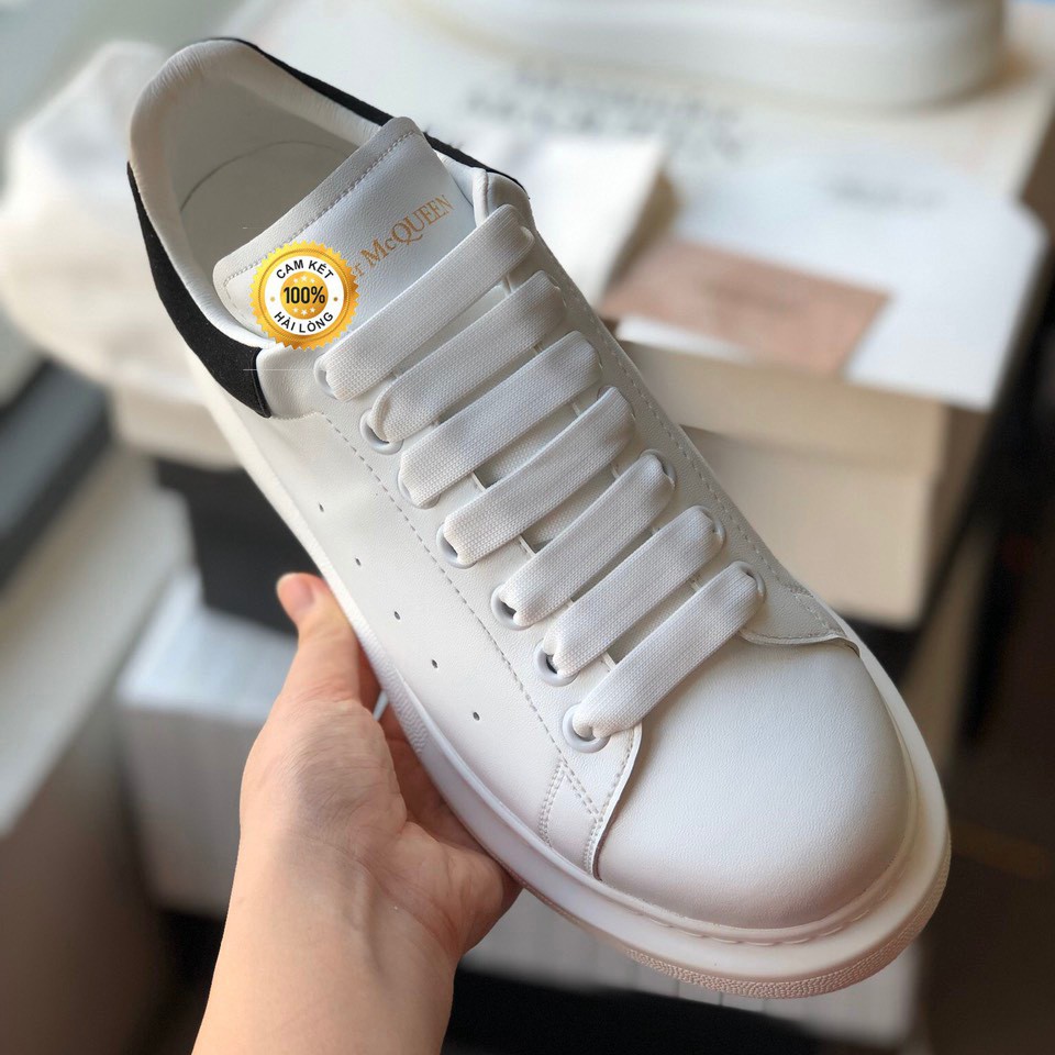 Giầy Sneaker 1:1 Tăng Chiều Cao M.CQ Màu Trắng Gót Nhung Đủ Size Nam Nữ 👌 Ảnh Thật + Video 👌 | BigBuy360 - bigbuy360.vn