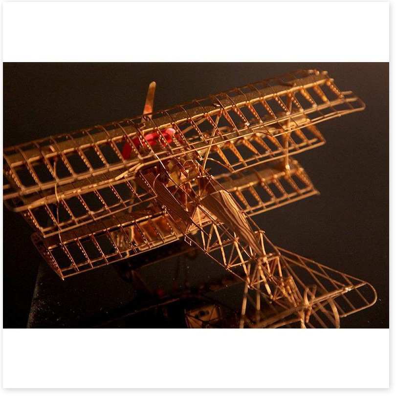 Mô hình đồ chơi máy bay lắp ráp 3D DIY kim loại COOL METAL FOKKER 2021    -TTHome