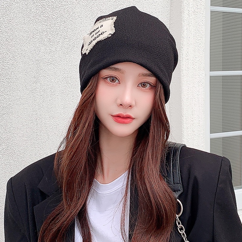 Mũ nữ chùm đầu mã K33 dành cho bạn nữ bạn nam mùa đông ấm áp mũ đôi