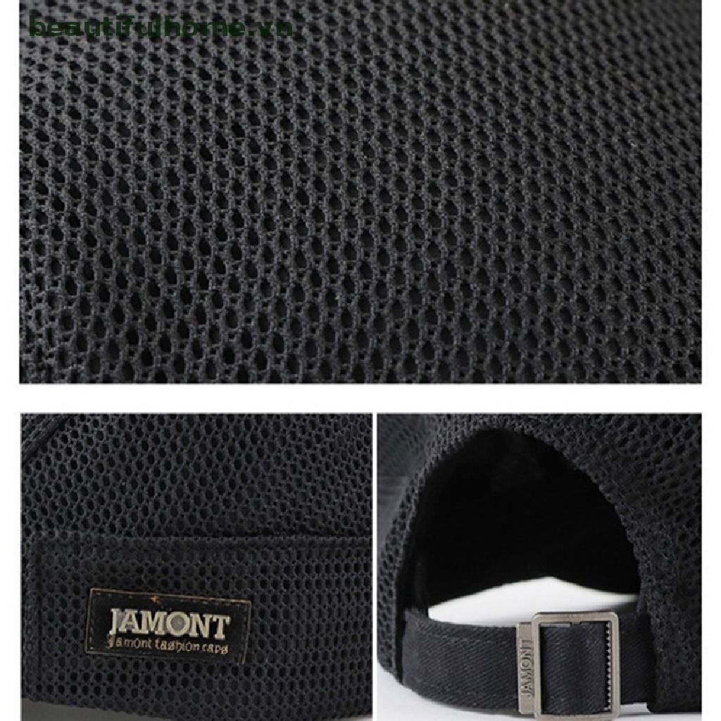 [beautifulhome] Mũ Nồi Beret Phối Lưới Thoáng Khí Cho Nam [beauty]