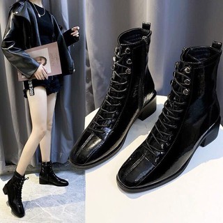 boot cao cổ da bóng 5 phân hot hit