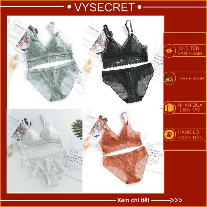 Bộ đồ lót mỏng ren 💓 hít hót💓 B024 AG sét nội y cao cấp, không gọng mút mỏng siêu phẩm 2021 | BigBuy360 - bigbuy360.vn