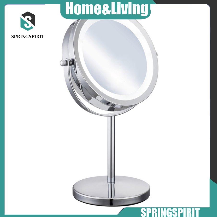 Gương Trang Điểm Phóng Đại 5x Có Đèn Led Tiện Dụng