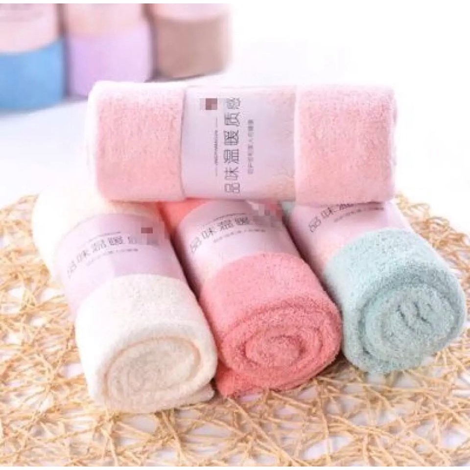 Khăn rửa mặt xuất Hàn mềm mại nhiều màu kích thước 25x50