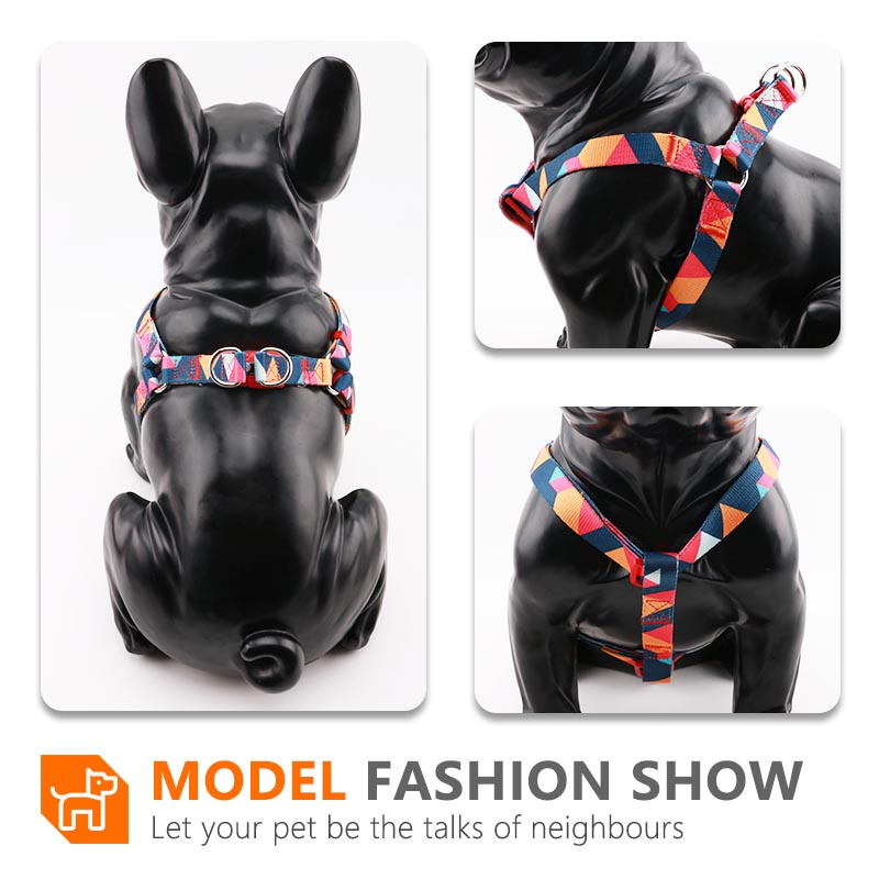 HamshMoc Bộ Dây Dắt Thú Cưng Đi Dạo Bằng Nylon Mềm Có Thể Điều Chỉnh